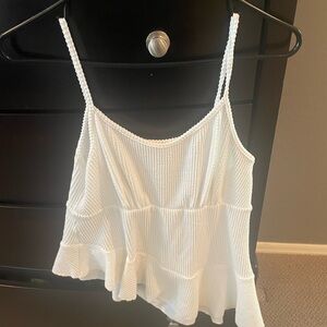 Moa Moa asymmetrical white tank top